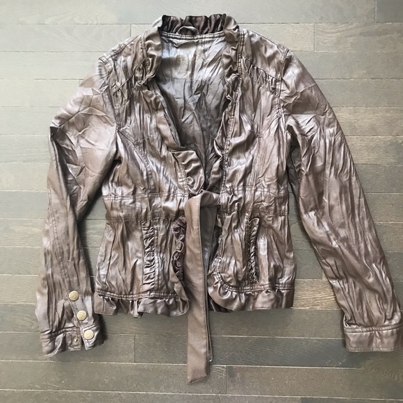 Jackets & Blazers - 🛒 LAST CALL‼️ Faux Ladies Leather Blazer